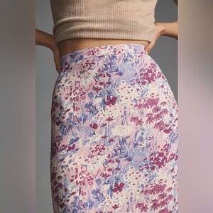 Reformation Purple Floral Skirt size 16